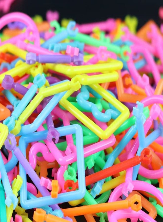 AEXONIZ TOYS ألعاب مكعبات البناء العصوية من AEXONIZ TOYS للأطفال - 200 قطعة من مكعبات البناء العصوية الذكية الملونة والمتشابكة، ألعاب تعليمية للأطفال (لون عشوائي) - Image 3